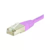 Exertis Connect 854479 Cat.6 S/FTP PiMF komutacinis kabelis, 0,7 m, rožinis, su plonu apsauginiu lankstymo elementu
