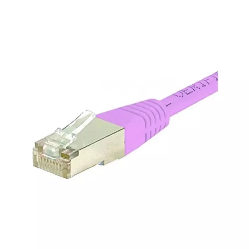 Exertis Connect 854479 Cat.6 S/FTP PiMF komutacinis kabelis, 0,7 m, rožinis, su plonu apsauginiu lankstymo elementu