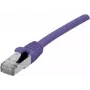 EXERTIS CONNECT Cat 6 F/UTP PoE be halogenų komutacinis kabelis, violetinės spalvos, 10 m 854415