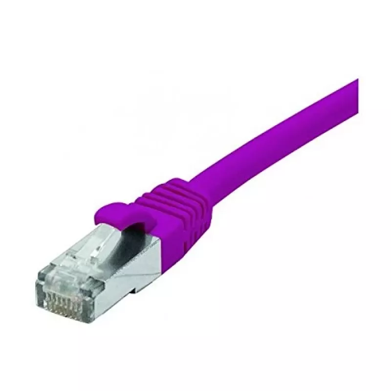EXERTIS CONNECT Cat 6 F/UTP PoE be halogenų komutacinis kabelis, violetinės spalvos, 10 m 854415