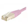 Exertis Connect 854478 Cat6 S/FTP komutacinis kabelis, rožinis, 0,5 m, RJ45