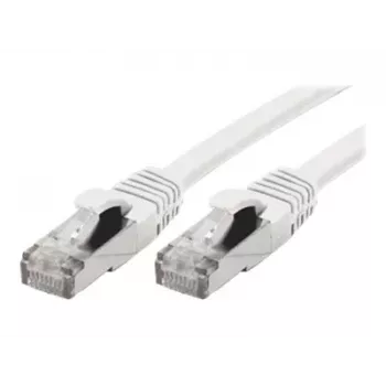 EXERTIS CONNECT S/FTP Cat 6A komutacinis kabelis, baltas, 1,0 m, plonas snagless apsauga 858500