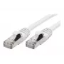 EXERTIS CONNECT S/FTP Cat 6A komutacinis kabelis, baltas, 1,0 m, plonas snagless apsauga 858500