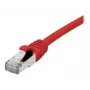 EXERTIS CONNECT Cat. 6A S/FTP komutacinis kabelis, 5m, raudonas, be halogenų, GRS sertifikuotas, su apsauga nuo užkabinimo 854525