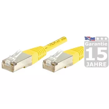 EXERTIS CONNECT CAT.6A S/FTP komutacinis kabelis, 2 m, geltonas, plonu lankstymo apsaugu 858333