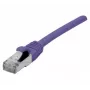 EXERTIS CONNECT Cat 6A S/FTP komutacinis kabelis, violetinis, 3,0 m, plonas Snagless apsauginis antgalis 858519