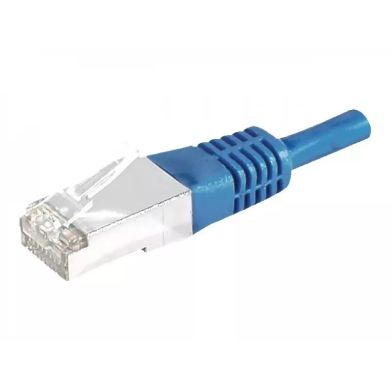 EXERTIS CONNECT Cat.6A S/FTP komutacinis kabelis, mėlynas, 0,5 m 858315