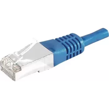EXERTIS CONNECT Cat.6a F/UTP komutacinis kabelis, 3m, mėlynas, 10 Gbps, Slim Bend Protection 859521