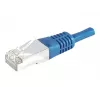 EXERTIS CONNECT Cat.6a F/UTP komutacinis kabelis, 3m, mėlynas, 10 Gbps, Slim Bend Protection 859521