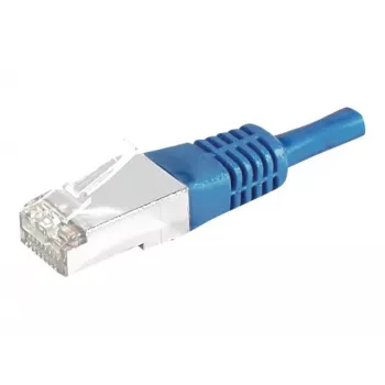 EXERTIS CONNECT Cat.6a F/UTP komutacinis kabelis, 3m, mėlynas, 10 Gbps, Slim Bend Protection 859521