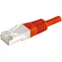 Exertis Connect 859533 Cat.6a F/UTP komutacinis kabelis, 1 m, raudonas, 10 Gbps, su plonu apsauginiu lankstymo elementu
