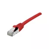 EXERTIS CONNECT Cat 6A S/FTP komutacinis kabelis, raudonas, 0,3 m, plonu apsauginiu dangteliu 858466