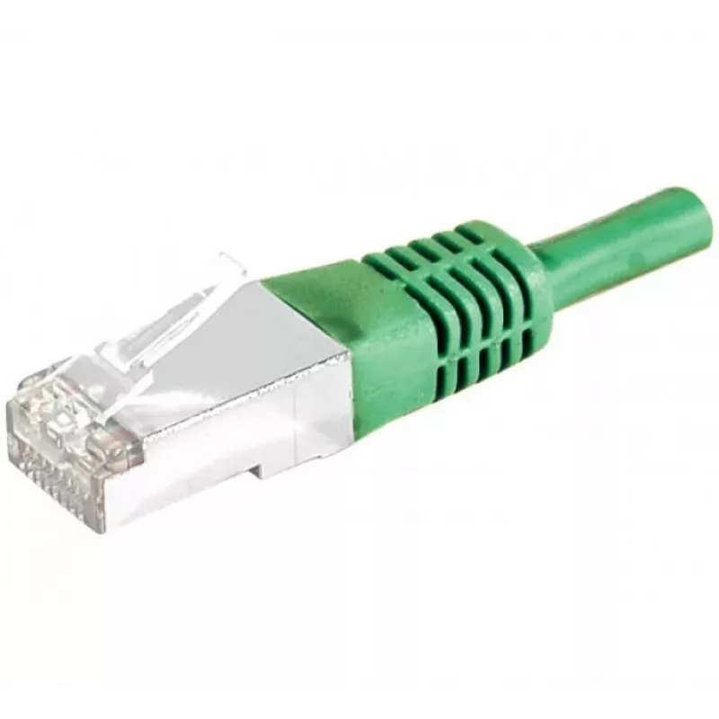 EXERTIS CONNECT CAT.6 S/FTP komutacinis kabelis, 0,5 m, žalias 856830