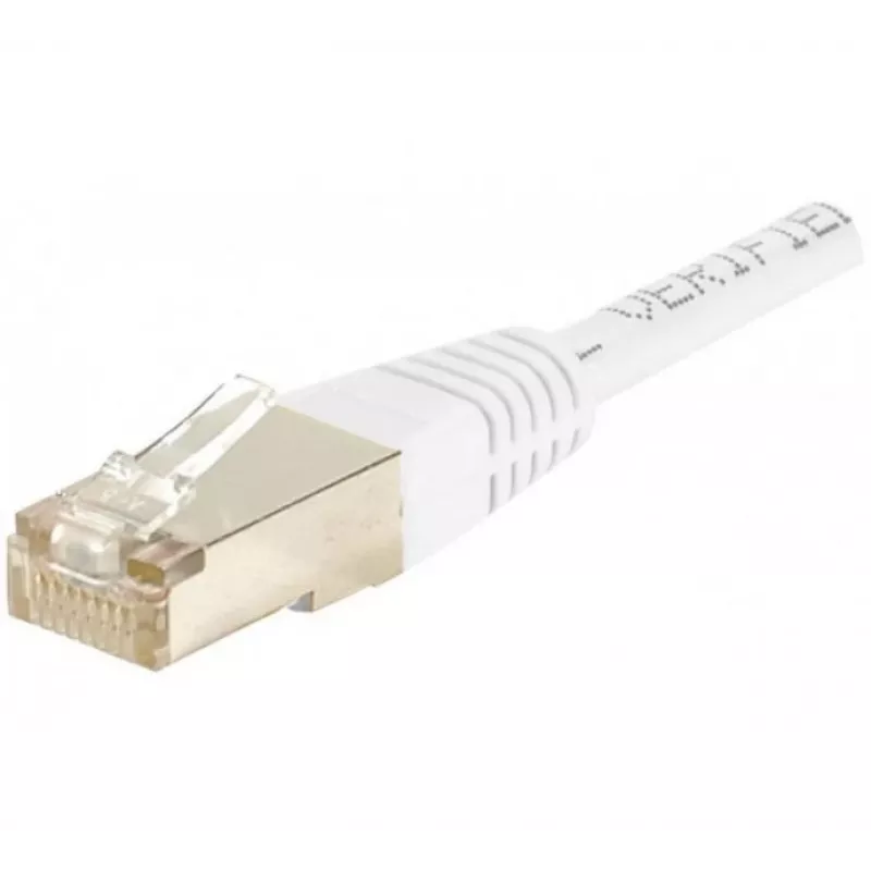 EXERTIS CONNECT Cat.6 S/FTP PiMF komutacinis kabelis, baltas, 0,7 m 856842