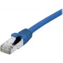 EXERTIS CONNECT Cat 6A S/FTP komutacinis kabelis, mėlynas, 1,0 m, plonas snagless apsauginis antgalis 858452