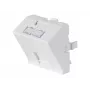 Dexlan priekinės plokštės įdėklas 45 x 45 mm 1 Keystone moduliui, 30°, signalinė balta RAL 9003 (911712)