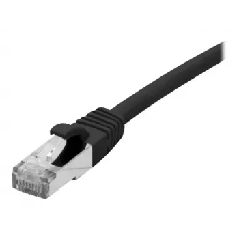 EXERTIS CONNECT 858482 Cat 6A S/FTP komutacinis kabelis, 0,3 m, juodas, Slim Boot