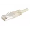 EXERTIS CONNECT Cat.6a F/UTP komutacinis kabelis, 2 m, pilkas, 10 Gbps, RJ45, plonas snagless apsauginis antgalis 859505