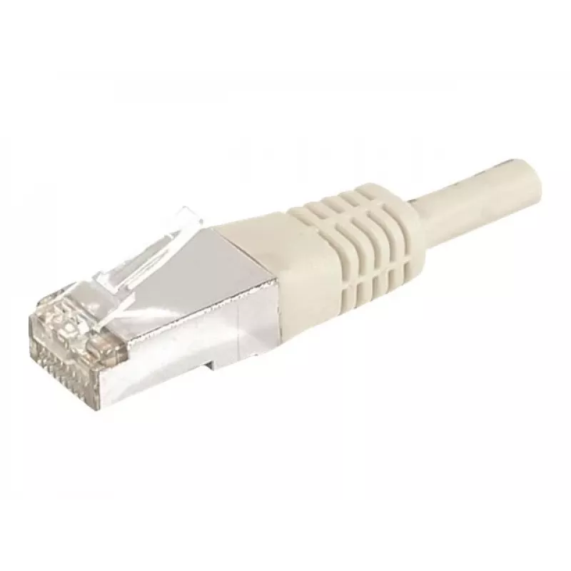 EXERTIS CONNECT Cat.6a F/UTP komutacinis kabelis, 2 m, pilkas, 10 Gbps, RJ45, plonas snagless apsauginis antgalis 859505