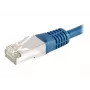 EXERTIS CONNECT 859515 Cat6a F/UTP komutacinis kabelis, 0,15 m, mėlynas, 10 Gbps, Slim Boot