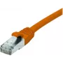 EXERTIS CONNECT 858529 Cat 6A S/FTP komutacinis kabelis, 0,15 m, oranžinis, Slim Boot