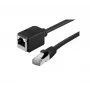 EXERTIS CONNECT Cat.6A S/FTP komutacinis kabelio prailginimas, LSZH, Snagless, juodas, 10 m 858759