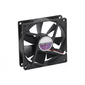 EXERTIS CONNECT 92 mm ašinis ventiliatorius su įvorės guoliu, 12 V DC, 2500 RPM, 60 m³/h, juodas, 910170