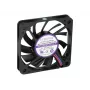 Exertis Connect Evercool 60 mm korpuso ventiliatorius - ilgaamžis, tepamas įvorės guolis, 3 kontaktų DC, juodas 910179