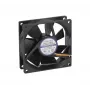 Exertis Connect Evercool 80 mm korpuso ventiliatorius - Sleeve guolis, 2000 RPM, 26.5 CFM, juodas 910184