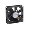 Exertis Connect Evercool 80 mm korpuso ventiliatorius - Sleeve guolis, 2000 RPM, 26.5 CFM, juodas 910184