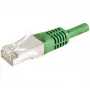 EXERTIS CONNECT Cat.6a F/UTP komutacinis kabelis, 5m, žalias, 10Gbps, plonas snagless 859552