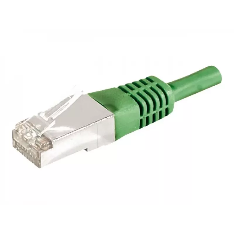 EXERTIS CONNECT 859553 Cat.6a F/UTP komutacinis kabelis, 7,5 m, žalias, 10 Gbps, Slim Boot