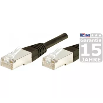 EXERTIS CONNECT Cat.6 S/FTP komutacinis kabelis, PiMF, juodas, 0,3 m, plonas snagless apsauga 856825