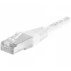 EXERTIS CONNECT Cat.6a F/UTP komutacinis kabelis, 3 m, baltas, 10 Gbps, RJ45, plonas su apsauga nuo užkabinimo 859581