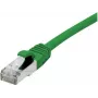 EXERTIS CONNECT Cat 6A S/FTP komutacinis kabelis, 1,5 m, žalias, plonas su apsauga nuo užkabinimo 858437