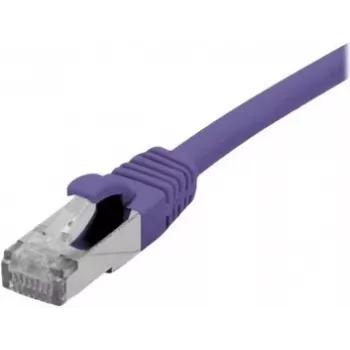 EXERTIS CONNECT 858515 Cat 6A S/FTP komutacinis kabelis, 0,5 m, violetinės spalvos, Slim Boot