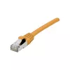 EXERTIS CONNECT Cat 6A S/FTP komutacinis kabelis, 1,0 m, oranžinės spalvos, plonas įtempimo mažinimo gaubtelis 858532