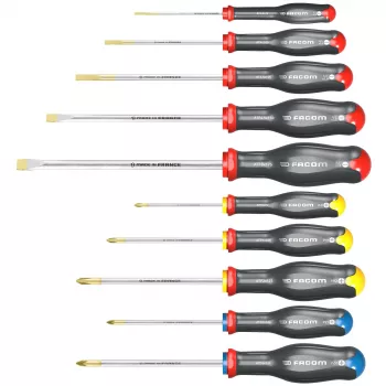 Facom Protwist® universalus atsuktuvų rinkinys, 10 dalių SL/PH/PZ ATW.J10PB