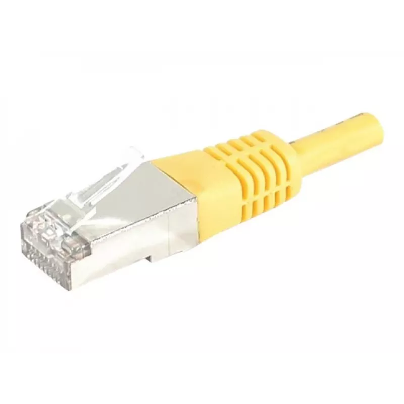 EXERTIS CONNECT 858336 Cat.6A S/FTP komutacinis kabelis, 7,5 m, geltonas, slim boot