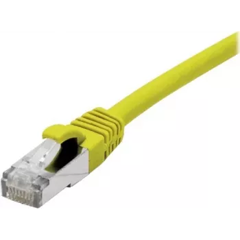 EXERTIS CONNECT 858419 Cat 6A S/FTP komutacinis kabelis, 0,5 m, geltonas, Slim Boot
