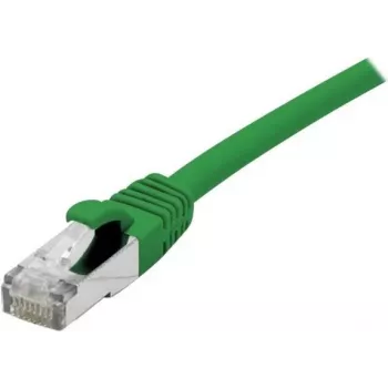 EXERTIS CONNECT Cat 6A S/FTP komutacinis kabelis, 0,5 m, žalias, plonas su apsauginiu fiksatoriumi 858435