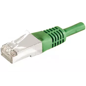 EXERTIS CONNECT Cat.6a F/UTP komutacinis kabelis, 25 m, žalias, 10 Gbps, RJ45, Slim Bend Protection 859557