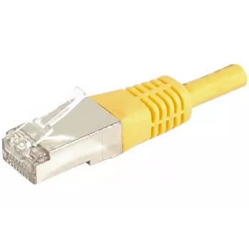 EXERTIS CONNECT 859561 Cat.6a F/UTP komutacinis kabelis, 0,3 m, geltonas, 10 Gbps, Slim Boot