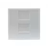 EXERTIS CONNECT Dexlan įdėklas 45 x 45 mm 1 Keystone moduliui, signalinė balta RAL 9003 (911722)