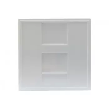 EXERTIS CONNECT Dexlan įdėklas 45 x 45 mm 1 Keystone moduliui, signalinė balta RAL 9003 (911722)