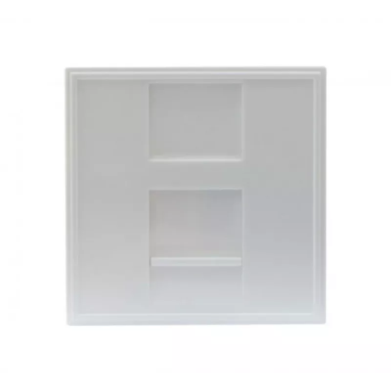 EXERTIS CONNECT Dexlan įdėklas 45 x 45 mm 1 Keystone moduliui, signalinė balta RAL 9003 (911722)