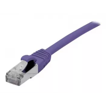 EXERTIS CONNECT Cat 6A S/FTP komutacinis kabelis, 10m, violetinės spalvos, plonas su apsauga nuo užkliuvimo 858522