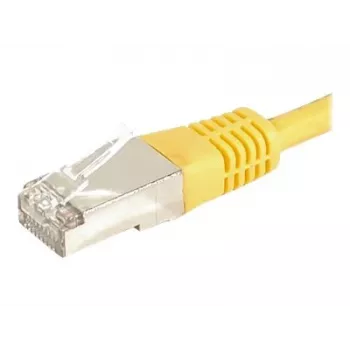 EXERTIS CONNECT Cat.6a F/UTP komutacinis kabelis, geltonas, 0,5 m, 10 Gbps 859562