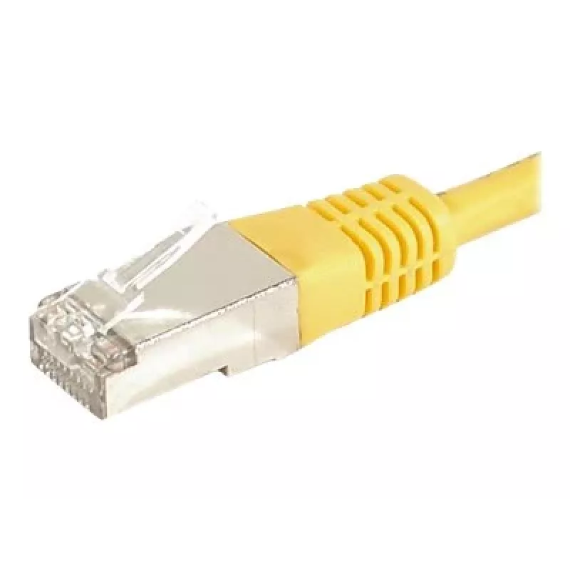 EXERTIS CONNECT Cat.6a F/UTP komutacinis kabelis, geltonas, 0,5 m, 10 Gbps 859562