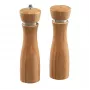 Kesper druskos ir pipirų malūnėlių rinkinys, natūralaus medžio, keraminis malimo mechanizmas, reguliuojamas šiurkštumas, 18 cm